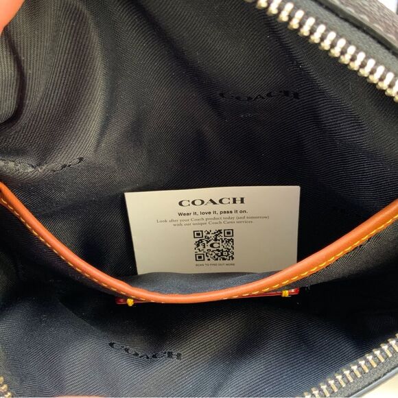 Coach x Disney Black Leather Walt Disney World Belt Bag Limited Edition - Picture 4 of 13